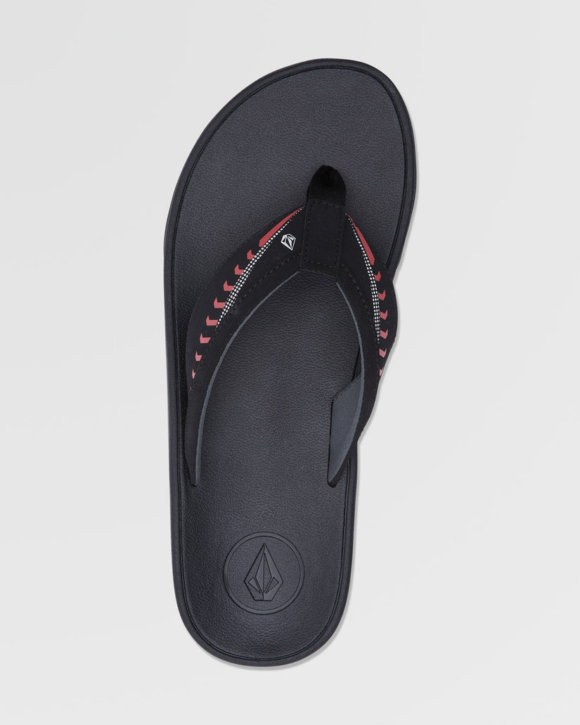 Jack Robinson Sandals - BLACK RED