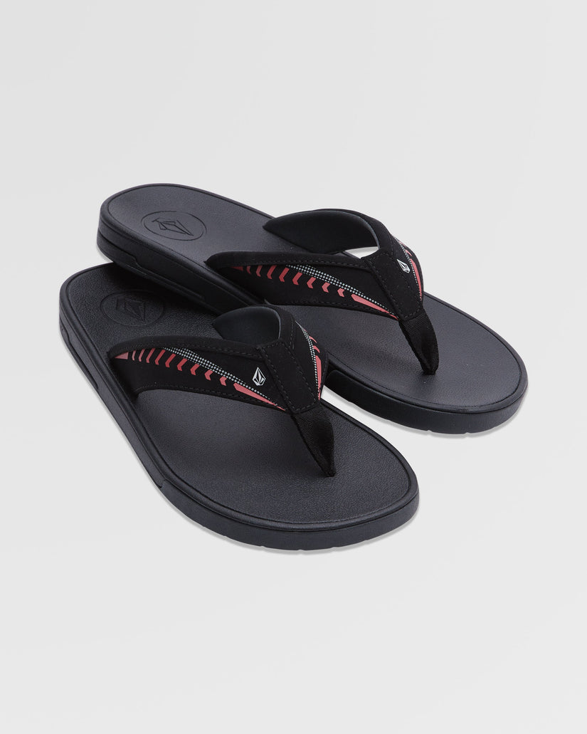 Jack Robinson Sandals - BLACK RED
