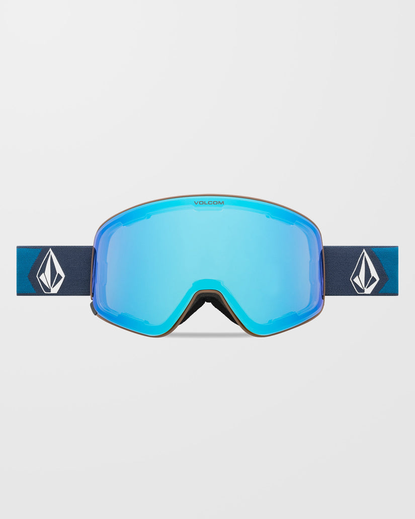Odyssey Navy Cobalt Goggle (+Bonus Lens - Dark Grey) - Ice Chrome