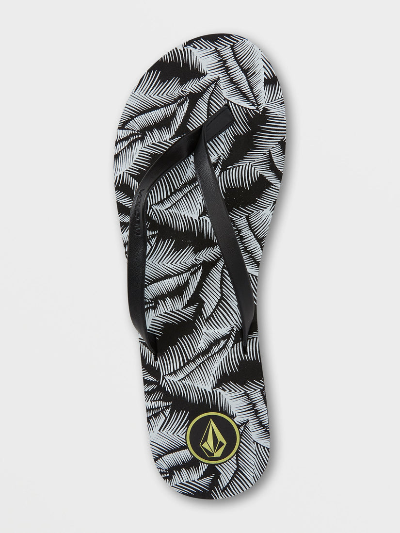 Color Me Spring Sandals - BLACK WHITE