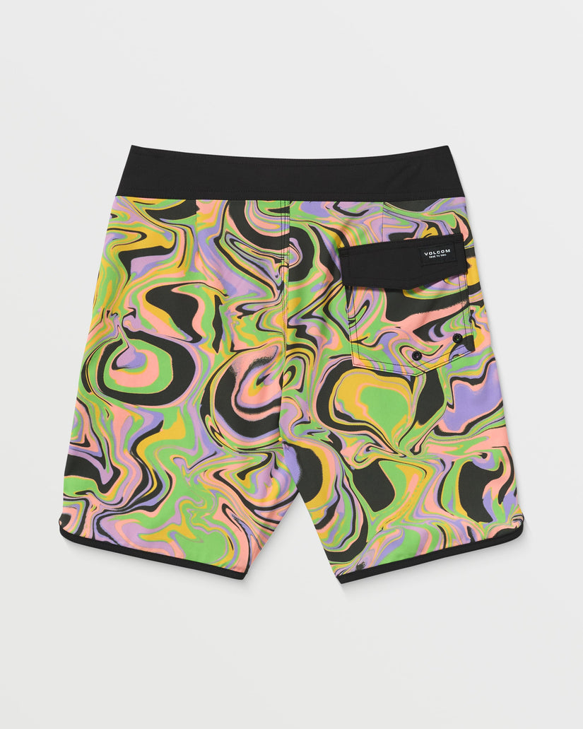 Mod Infuse Scallop Boardshort - STEEL GREY - (KIDS)