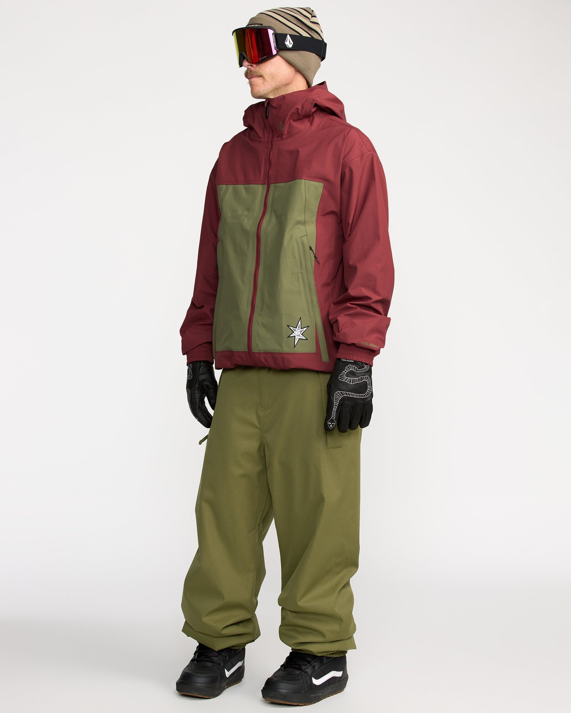 Arthur 3L Jacket - Burnt Red - Men - Volcom UK – Volcom United Kingdom