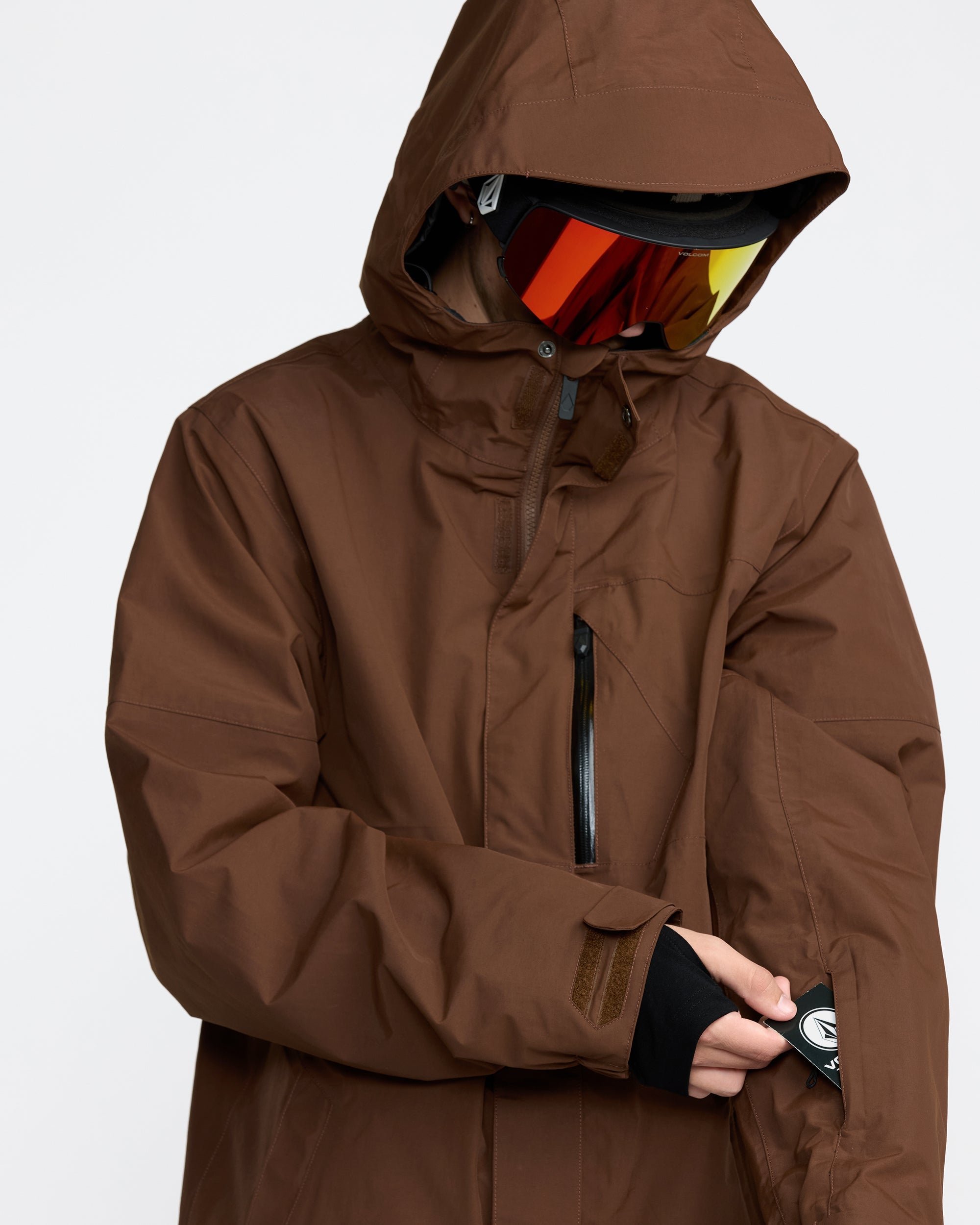L Gore-Tex Jacket - Brown - Men - Volcom UK – Volcom United Kingdom