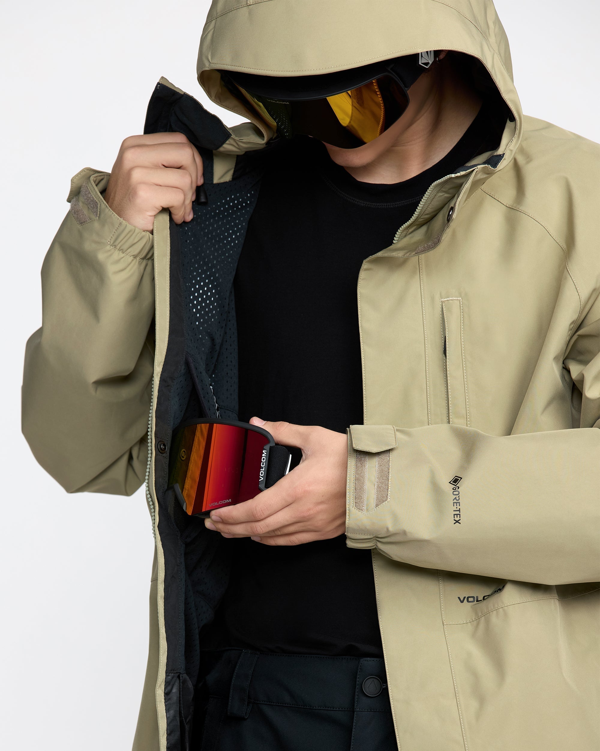 Dua Insulated Gore-Tex Jacket - Moss Green - Men - Volcom UK