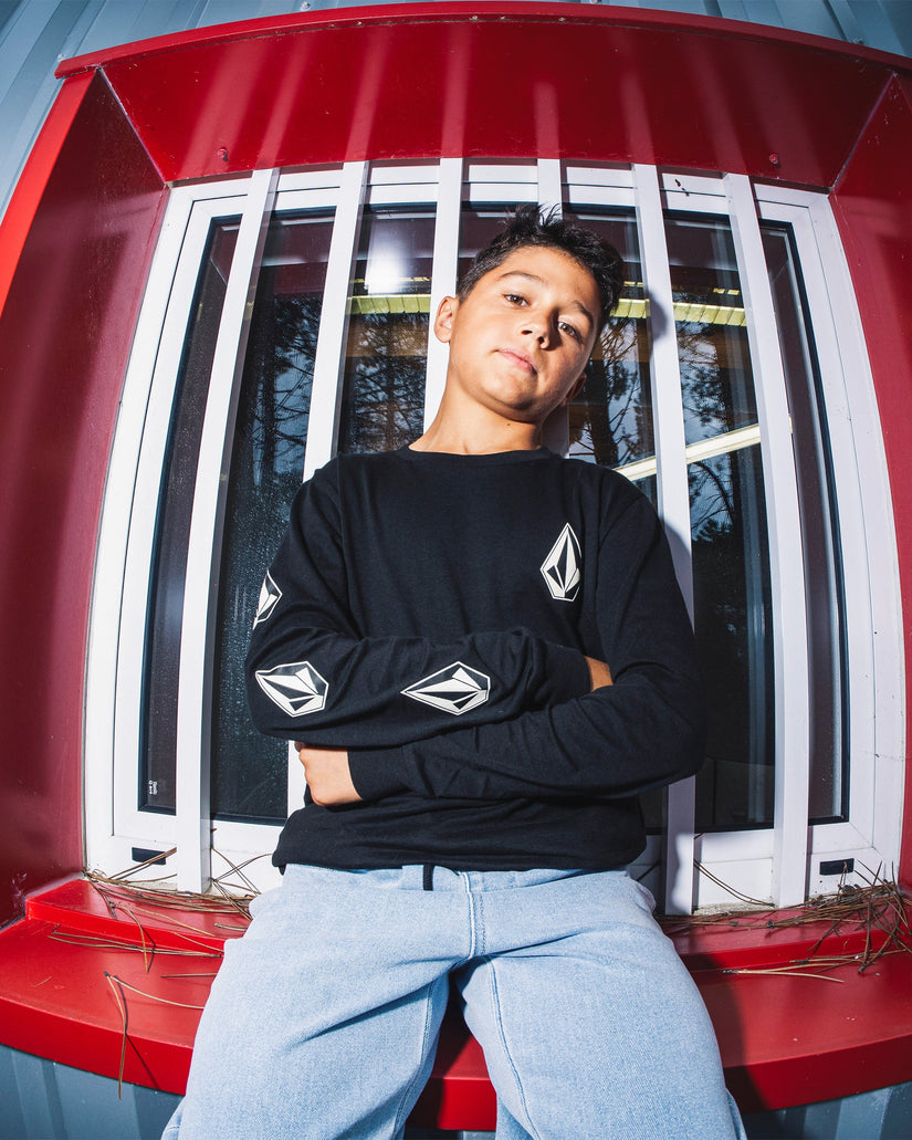 Iconic Stone Gid T-Shirt - Black - (KIDS)