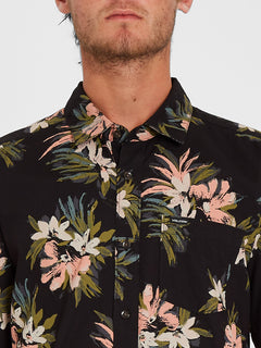 Floral With Cheese Shirt - Black (A0412112_BLK) [2]