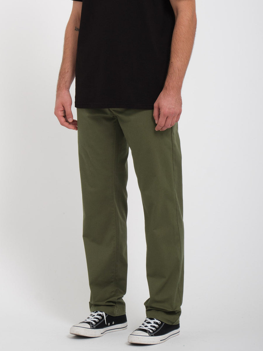 Frickin Modern Stretch Chino Trousers - SQUADRON GREEN - Men - Volcom ...