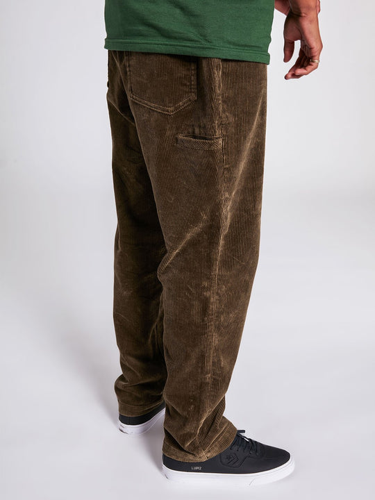 Louie Lopez Tapered Cord Pant - DARK EARTH