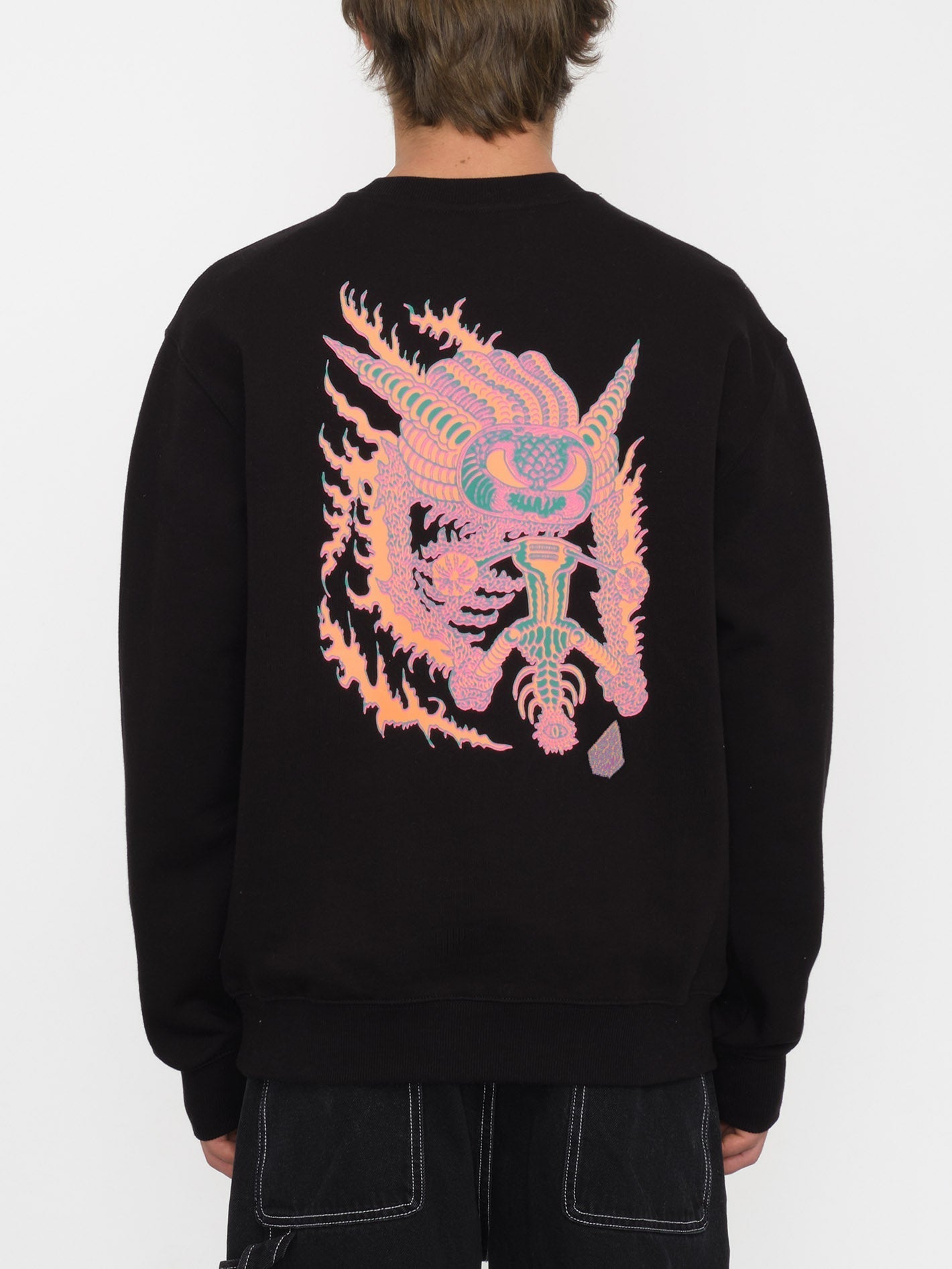 Tetsunori Sweatshirt - BLACK - Men - Volcom UK – Volcom United Kingdom