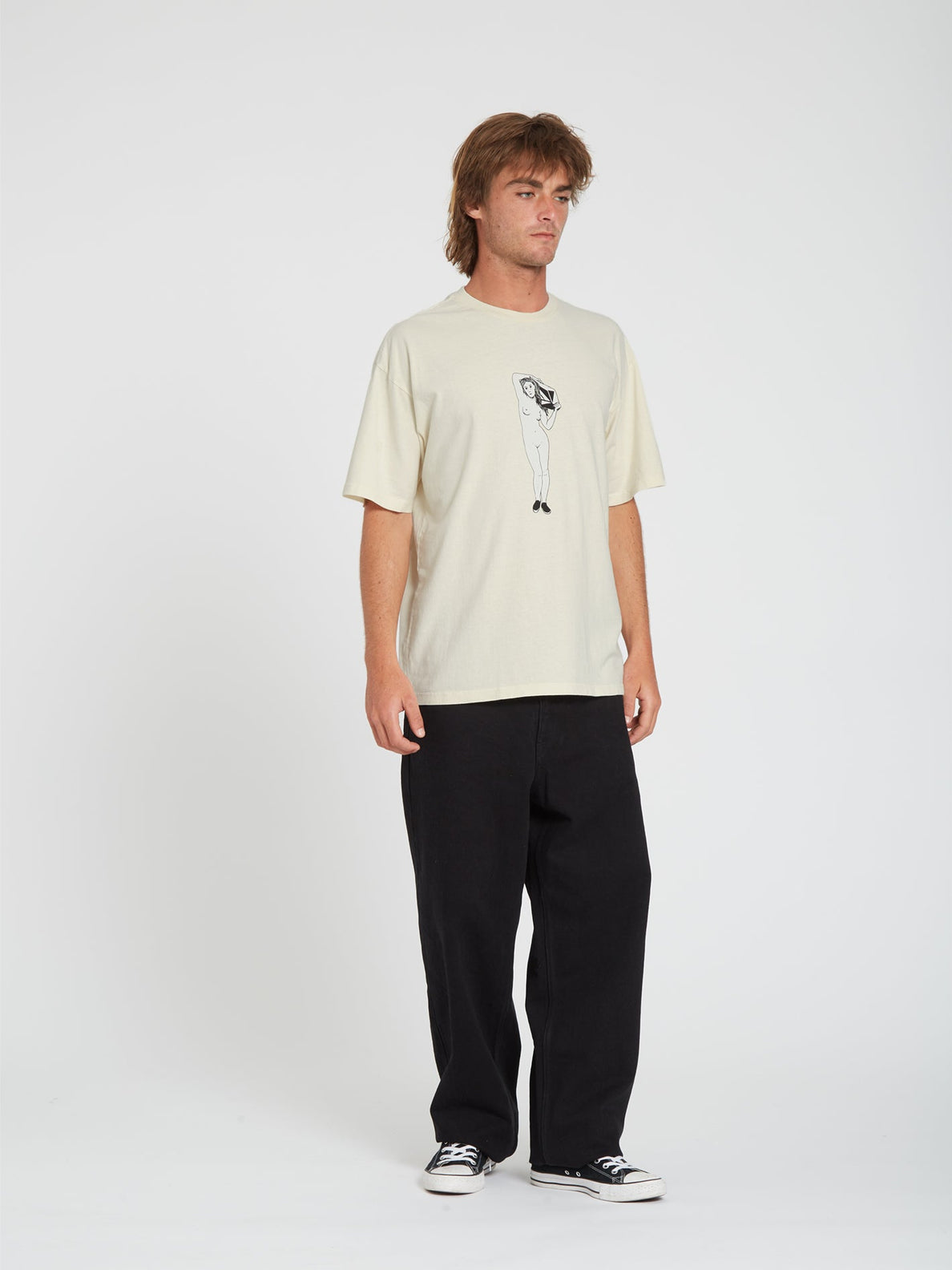 Binik T-shirt - WHITECAP GREY