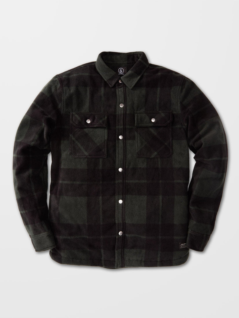 Bowered Fleece Over-Shirt - SCARAB (A5832101_SCB) [F]