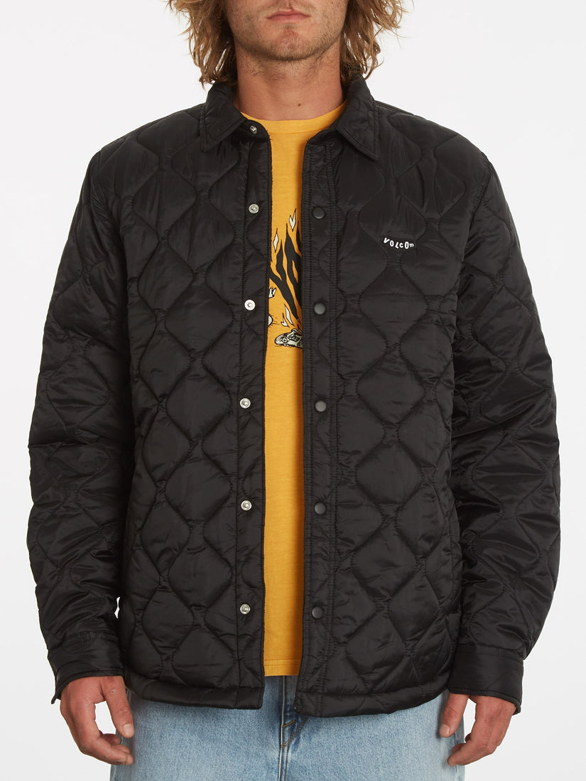 Bowered Plus Fleece Over-Shirt - BLACK (A5832203_BLK) [4]