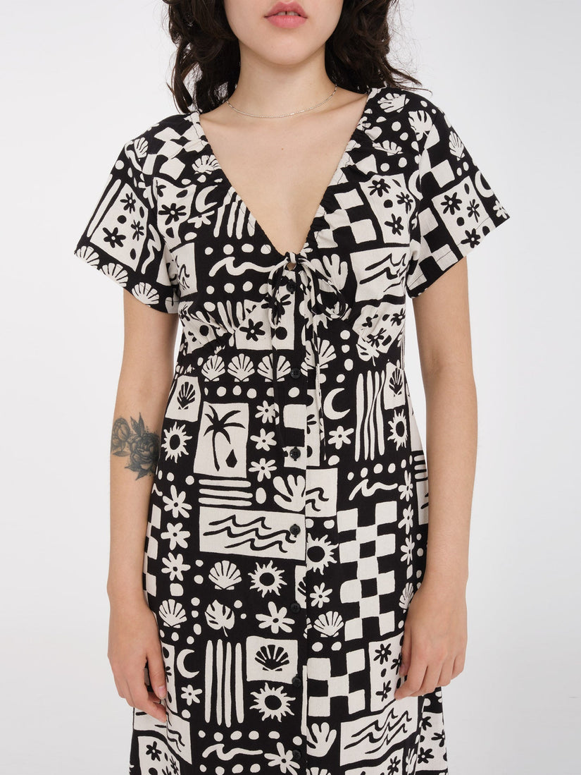 SUNNY WILD LONG DRESS (B1312420_BLK) [2]