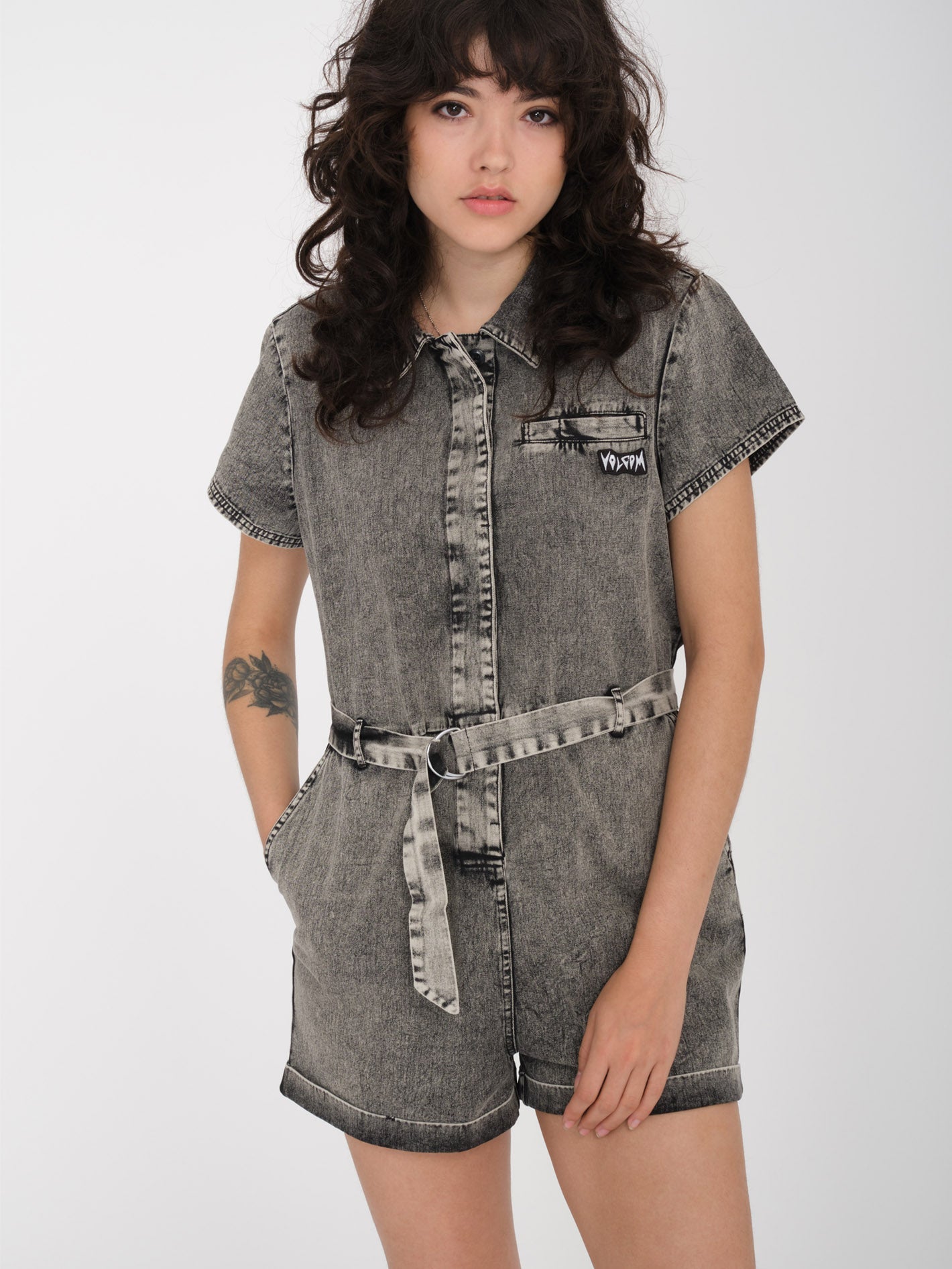 Asphalt Romper - BLACK - Women - Volcom UK