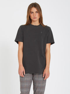 Solid Stone T-shirt - BLACK (B3512113_BLK) [F]
