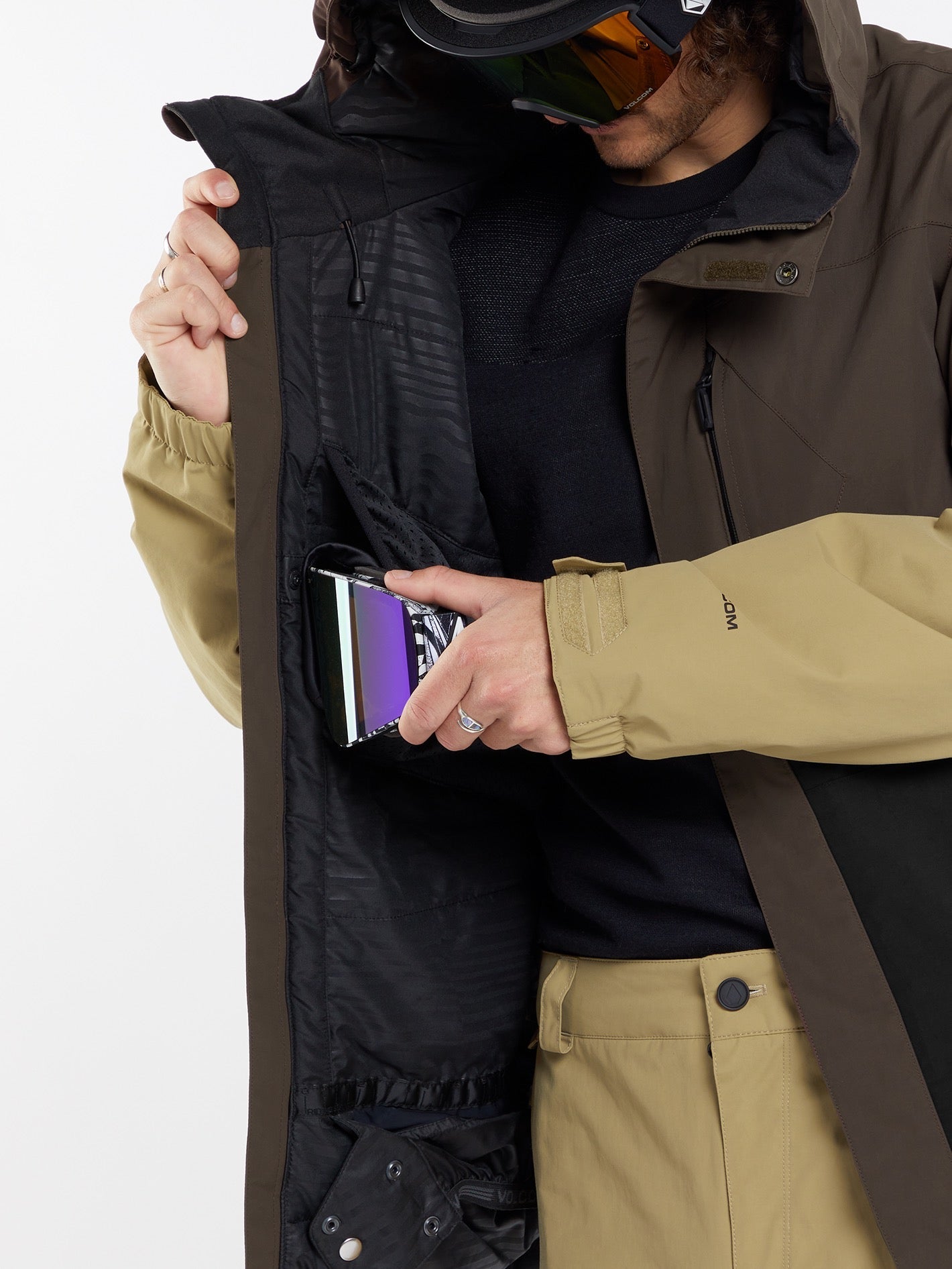 L Insulated Gore-Tex Jacket - BROWN - Men - Volcom UK – Volcom