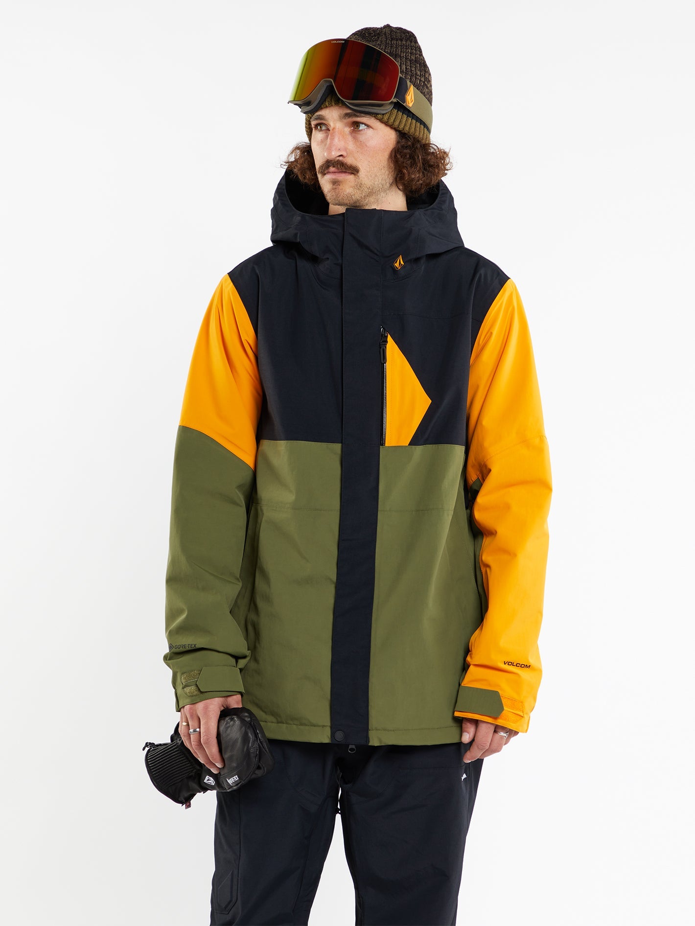 volcom patch insulated jacket wolf