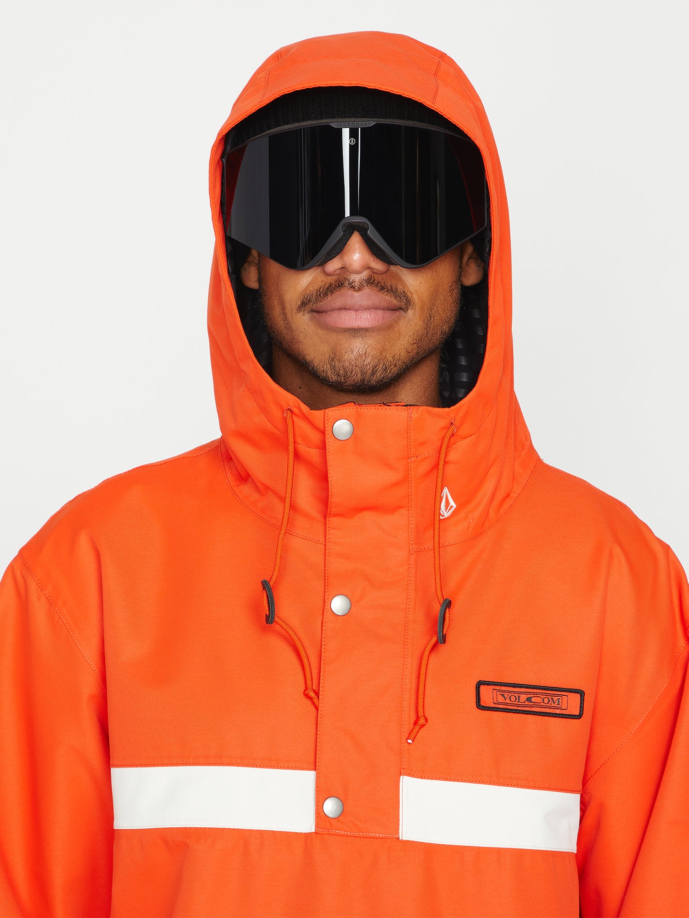 スノーボード VOLCOM LONGO PULLOVER 21-22 Longo Pullover Jacket - Orange Shock | Volcom Europe