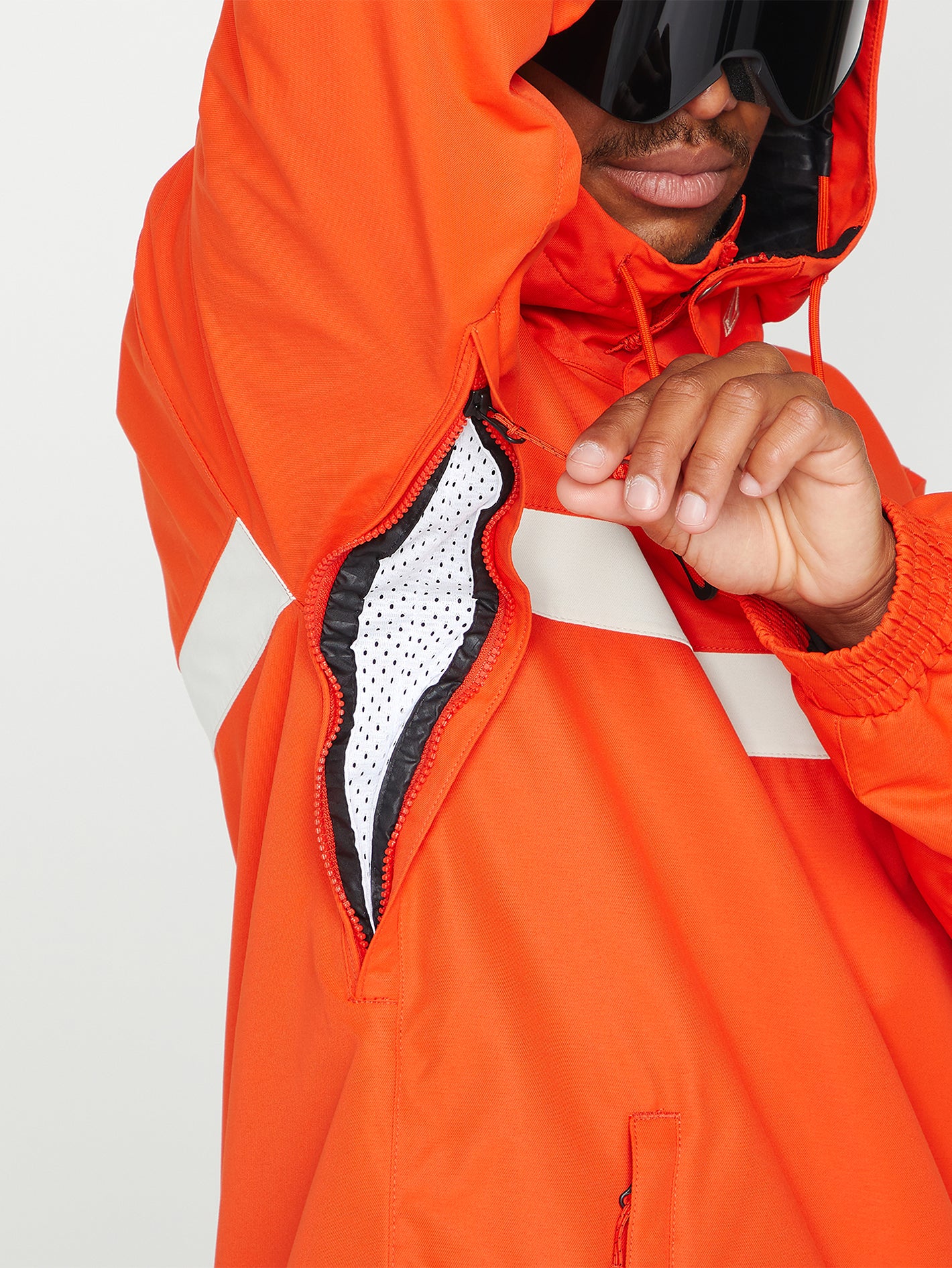 Longo Pullover Jacket - Orange Shock | Volcom Europe