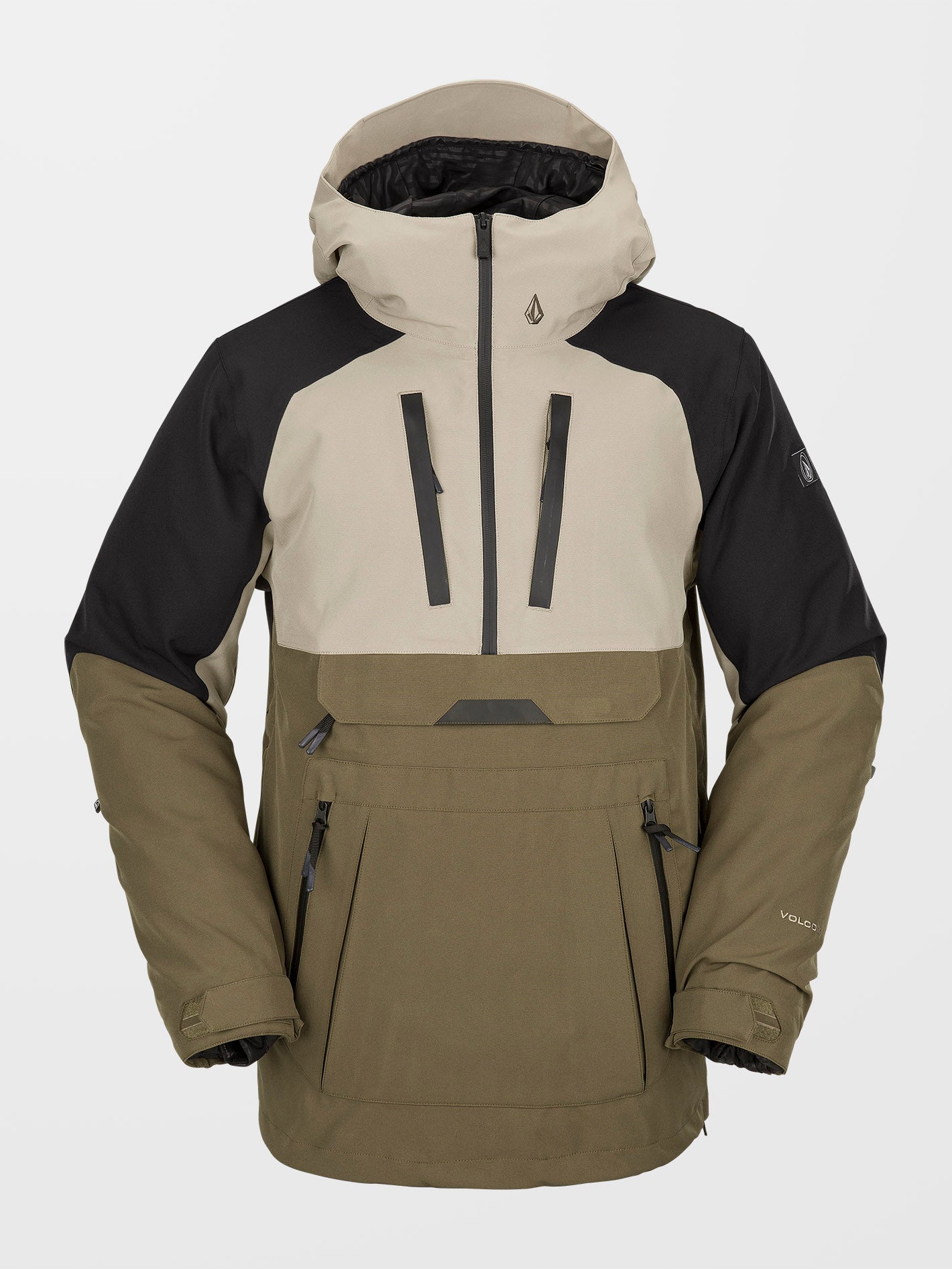 Brighton Pullover Jacket - Dark Khaki | Volcom United Kingdom