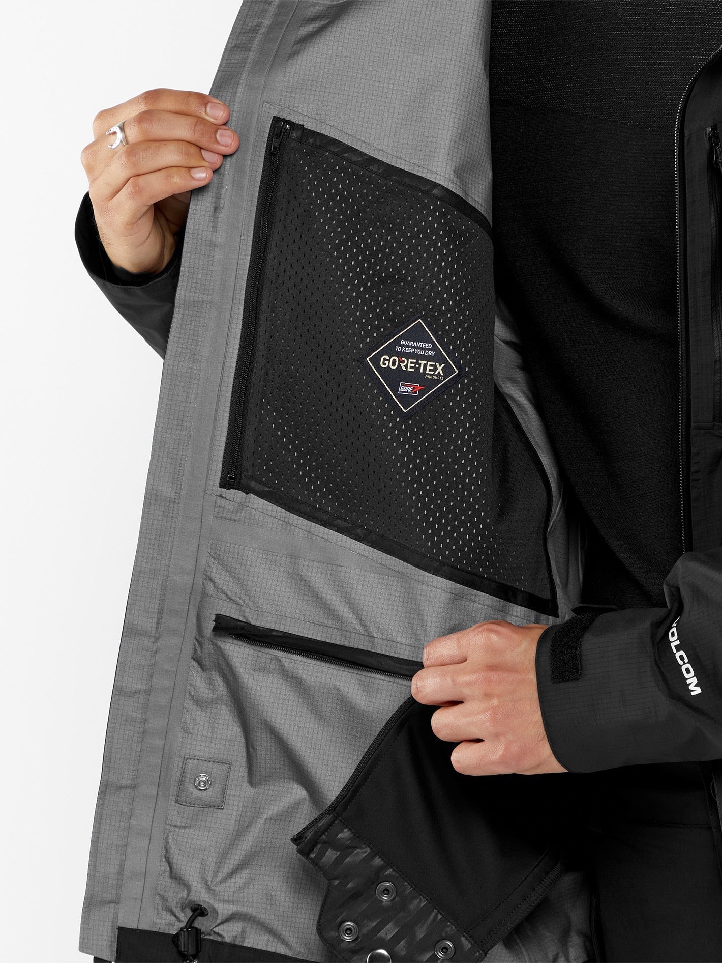 Arthur Gore-Tex Proshell Jacket - BLACK - Unisex - Volcom UK