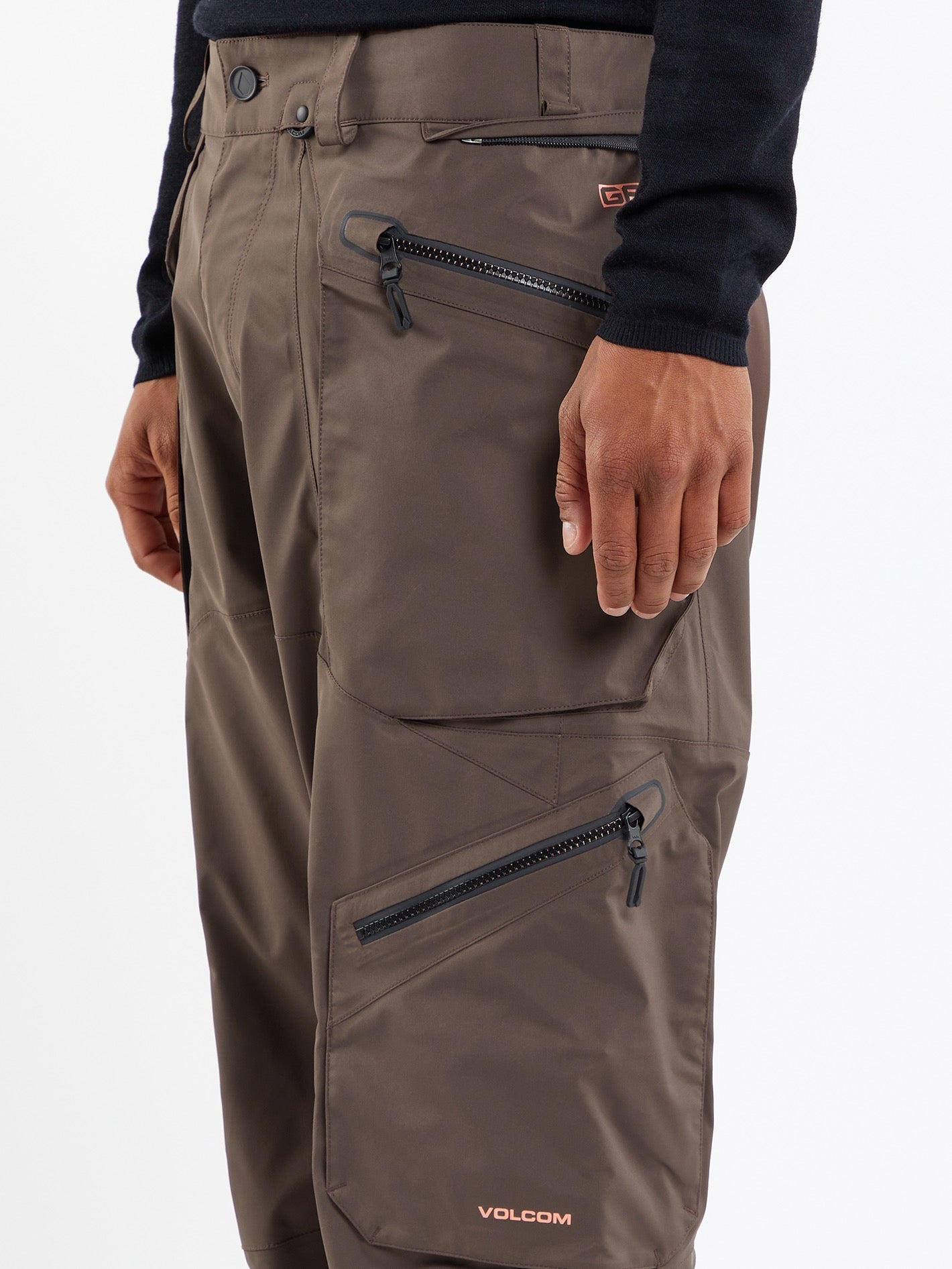 【新品】Volcom MENS GUCH STRETCH GORE PANTS Guch Stretch Gore-Tex Trousers - Chestnut Brown - Men