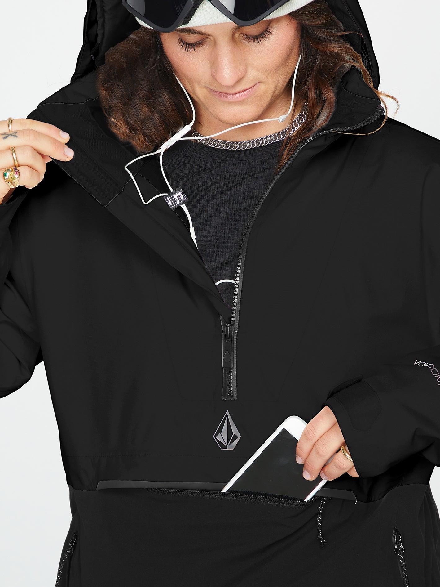 Fern Insulated Gore-Tex Pullover Jacket - Black | Volcom United