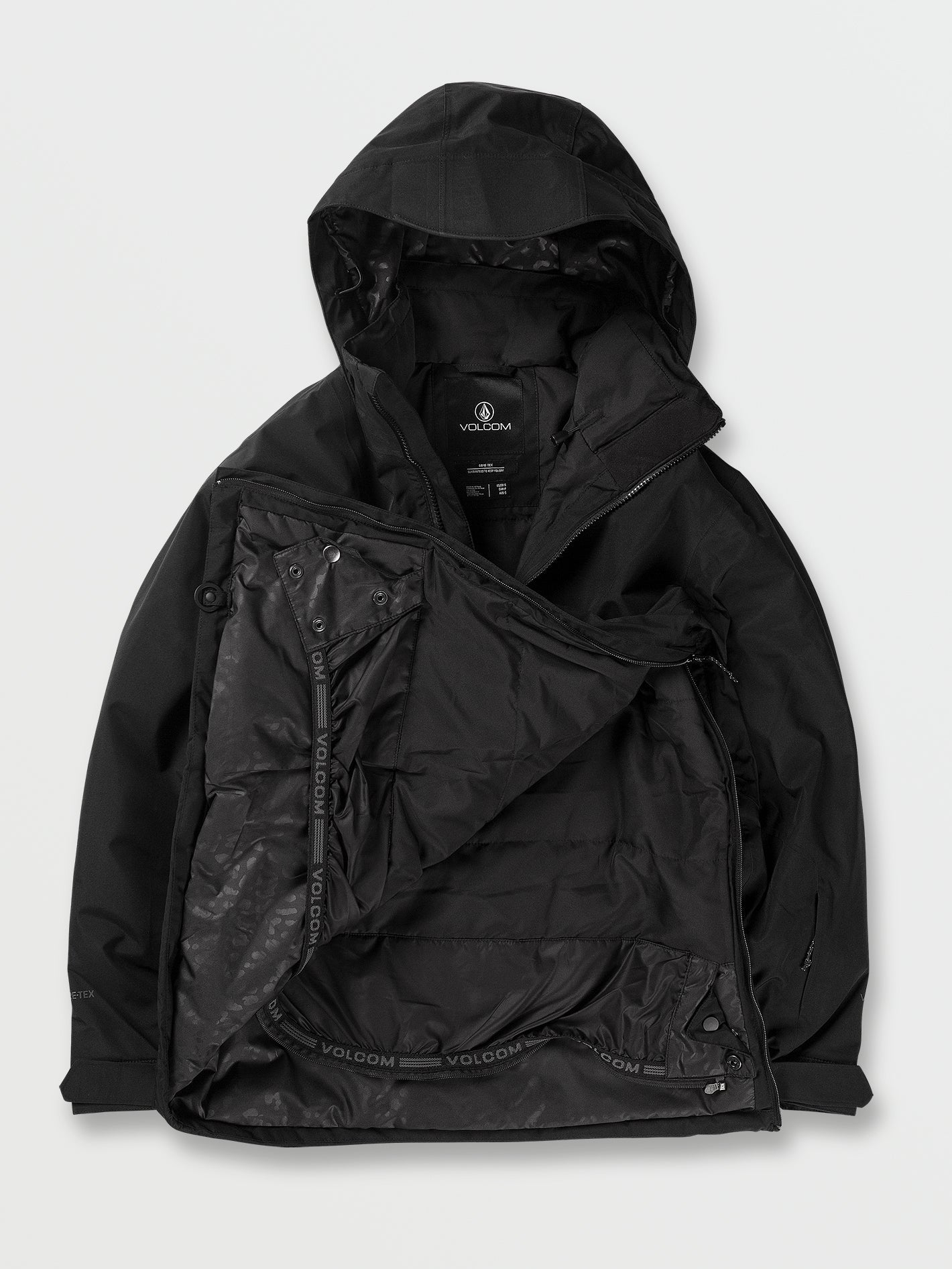 Fern Insulated Gore-Tex Pullover Jacket - Black | Volcom United