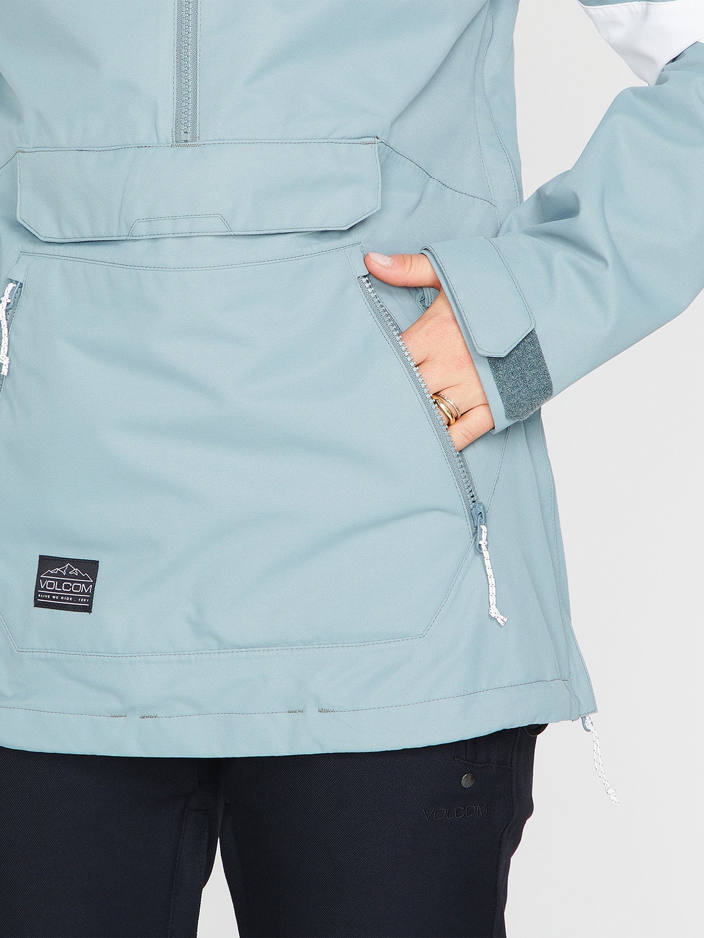 Mirror Pullover Jacket - Green Ash | Volcom United Kingdom