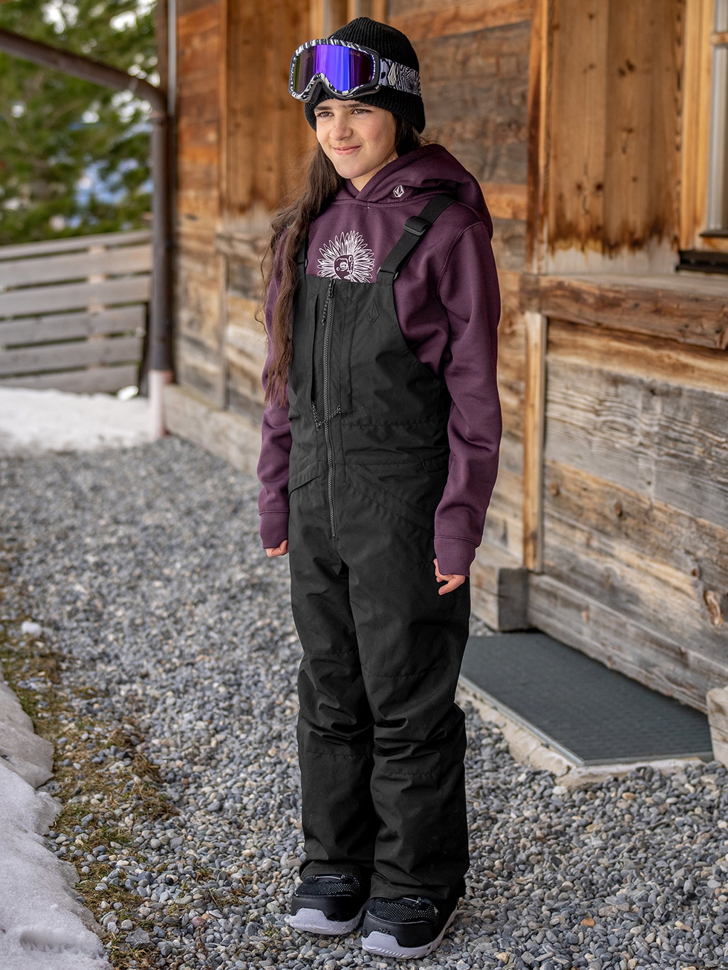 Volcom Barkley Ins Snow Bib Overall Storm Tie-Dye - Kids