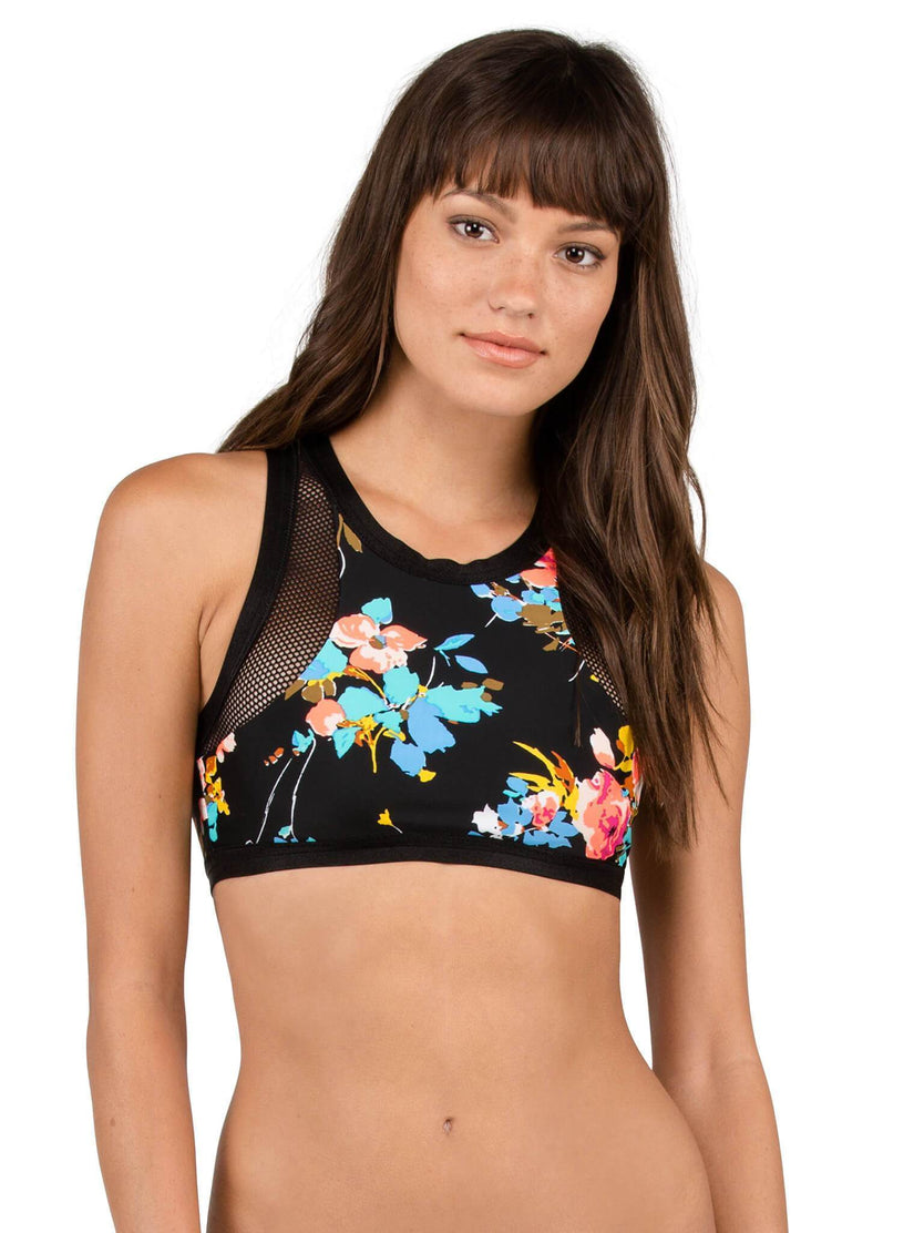 Buds Forever Crop Top - Black