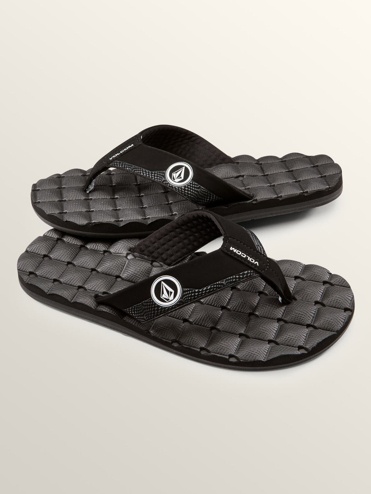 Recliner Sandals - BLACK WHITE