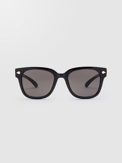 Freestyle Gloss Black Sunglasses (Gray Lens) - GRAY