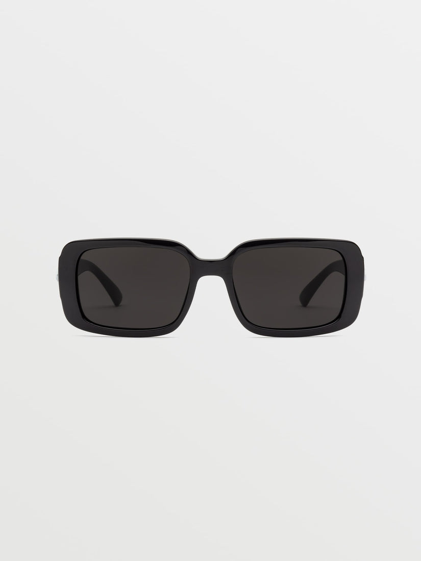 True Gloss Black Sunglasses (Gray Lens) - GRAY (VE03300201_0000) [B]